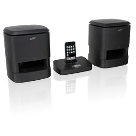 iLive IS809B Wireless Speaker System with iPod Dock and Recharging Transmitter (Black)