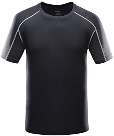 Men's Outdoor Lightweight Sports Performance Crew Neck Quick Dry T Shirt