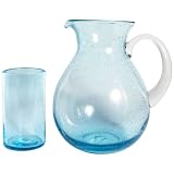 Aqua Bubble Glass Iced Tea Set