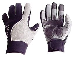 Potenza Neoprene Full Finger Cold weather Gloves Large Black/Grey