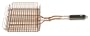 Outset QN73 Copper Nonstick Grill Basket with Soft-Grip Handle