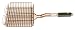 Outset QN73 Copper Nonstick Grill Basket with Soft-Grip Handle