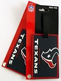 Houston Texans Two Pack Soft Laser Bag Tag