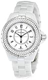 Chanel Women's H0967 J12 Diamonds White Dial Watch