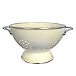 Enamel/ Stainless Steel Colander - White (5-qt.)