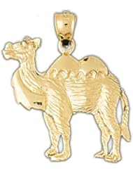 Dazzlers Solid 14k Gold Camel Charm Pendant Available in three colors from jewelsberry (weights: 3.0 grams only)