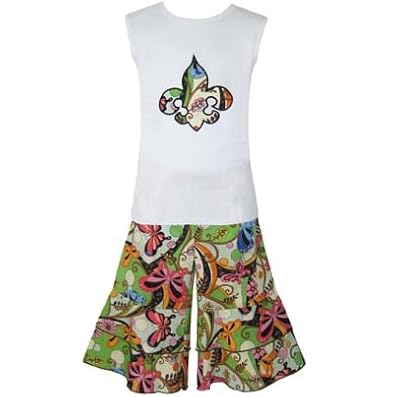 Girls Trendy Boutique Fleur de Lis Outfit
