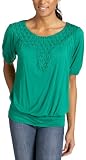 XOXO Juniors' Zig-Zag Pintuck Neck Top