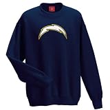 San Diego Chargers Navy Tek Patch Crewneck Sweatshirt