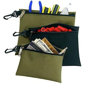Click here to buy Custom Leathercraft 1100 Multipurpose Zippered Storage Bags by Custom Leather Craft.