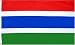 Gambia National Country Flag - 3 foot by 5 foot Polyester (New)