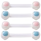 Happy cherry　可愛い　ストッパー ベビーガード ドアストッパー 赤ちゃん イタズラ防止 食器棚 冷蔵庫 引き出し 戸棚 クローゼット ワードローブ　ベア柄　4個セット