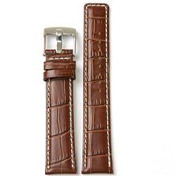Watch Band Leather Dark Brown Sport Model 22 millimeter Tech Swiss