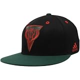 NBA adidas Milwaukee Bucks Black-Green Vibe Flat Brim Flex Hat