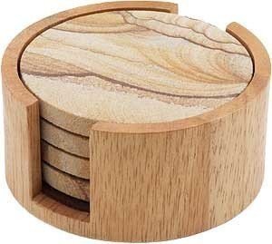 Natural Circular Coaster Holder for Thirstystone Sandstone Coasters