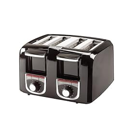 Black & Decker 4-Slice Toaster - Black (T4550) by Black & Decker