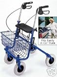 Heavy Duty Bariatric 4 Wheel Rollator 500 LB Warranty