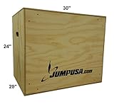 Fully Assembled 3-in-1 Plyometric Jump Plyo Box 20-24-30 inch by JumpUSA