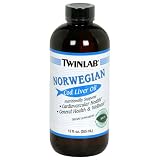 TwinLab Norwegian Cod Liver Oil, Mint, 12-Ounce (355 ml) (Pack of 3)
