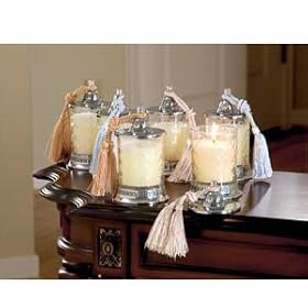 CRYSTAL GIFTS 6PC CANDLE JAR SET