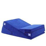 Liberator 24-Inch Wedge/Ramp Combo, Blue Microfiber