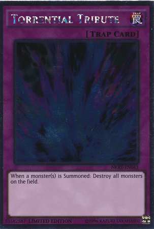 Yu-Gi-Oh! - Torrential Tribute (NKRT-EN043) - Noble Knights of the Round Table Power-Up Pack - Limited Edition - Platinum Rare