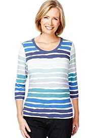 Classic Collection Painterly Striped Top