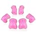 Bosoner Kids/Youth Knee Pad Elbow Pads Guards Protective Gear Set for Rollerblade Roller Skates Cycling BMX Bike Skateboard Inline Skatings Scooter Riding Sports (1 Pink, Medium(9-15 Years))
