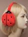 Super pair of Fluffy Fake fur Ladybird Ear muffs ,Adjustable ._s-1