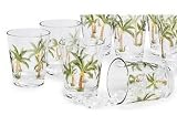 Tropix Set of Four Etched Palm D.O.F's