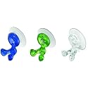 Zahnbürstenhalter TOMMY 3er-Set transparent blau/grün/glasklar Koziol