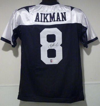 Troy Aikman Autographed Dallas Cowboys Thanksgiving Jersey