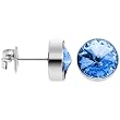 11mm Bezel December Birthstone Stud Earrings