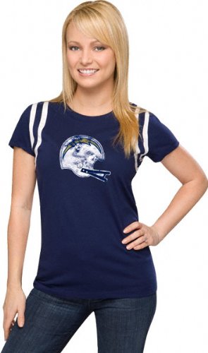San Diego Chargers Women's Vintage Helmet Tee, Small