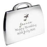 Personalised Silver Plated Butterfly Handbag Engraved Compact Mirror Great Gift Idea for Mum Wife Sister Aunty Friends Anniversary Birthday Wedding Christmas or Mothers Day Gifts
