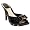 Christian Dior Cannage Metal Bow Peep Toe Patent Platform Heels Slide Sandal (37.5 (Eur) / 7 (US), Black)