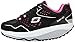 Skechers Women's Shape Ups Everyday Comfort Fashion Sneaker, Black/Hot Pink, 9.5 M US