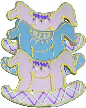Beautiful Cookies Organic Party Favors-Rocking Horse Organic Cookies Cookies, 10 Cookies by Beautiful Cookies