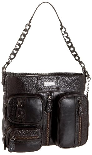 DKNY Pocket Handbag - cross-body style, grey