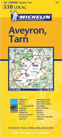 City Travel Guides Discounted  Livres : Carte routière : Aveyron - Tarn, N° 11338