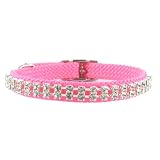 3 8 Pink Rhinestone Dog Collar (Small)