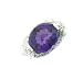 Search : 14k White Gold With Amethyst Diamonds Ring
