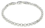 Image of Silver 40 Round Belcher Charm Bracelet 7.5