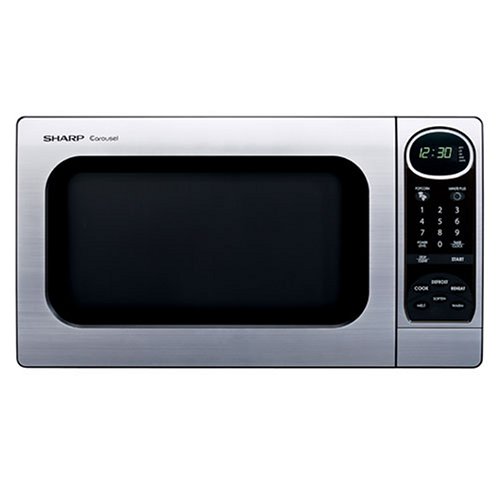 Sharp R-305KS 1-Cubic-Foot 1100-Watt Microwave Oven, Stainless