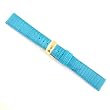 Watchband Genuine Lizard Aqua 18mm