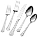 International Silver Carpi Frost 51-Piece Stainless Steel Flatware Set with Serving Utensils and Extra Teaspoons, Service for 8