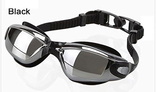 1Pc Men Women Anti Fog Uv Protection Swimming Goggles Electroplate Waterproof Swim Glasses - Black