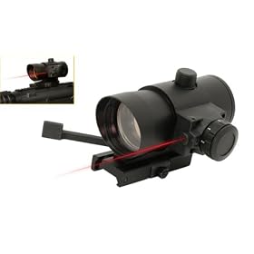 RED DOT SIGHT & LASER With Quick Release PISTOL/RIFLE SCOPE MOUNT