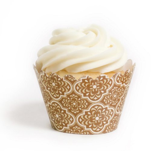 Dress My Cupcake Moroccan Sunrise Cupcake Wrappers, Set of 12 - Tower, Thanksgiving Desserts, Liners, Display