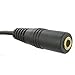 Valley Enterprises 1' 3.5mm Male Right Angle to 3.5mm Female Gold Stereo Audio Cable